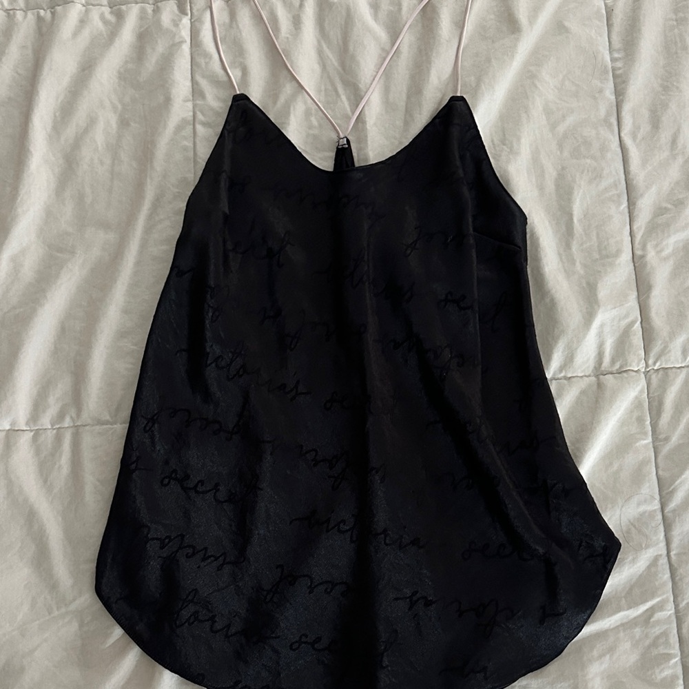 Victoria's Secret Black Satin Top